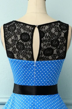 Vestido de balanço branco vintage de 1950