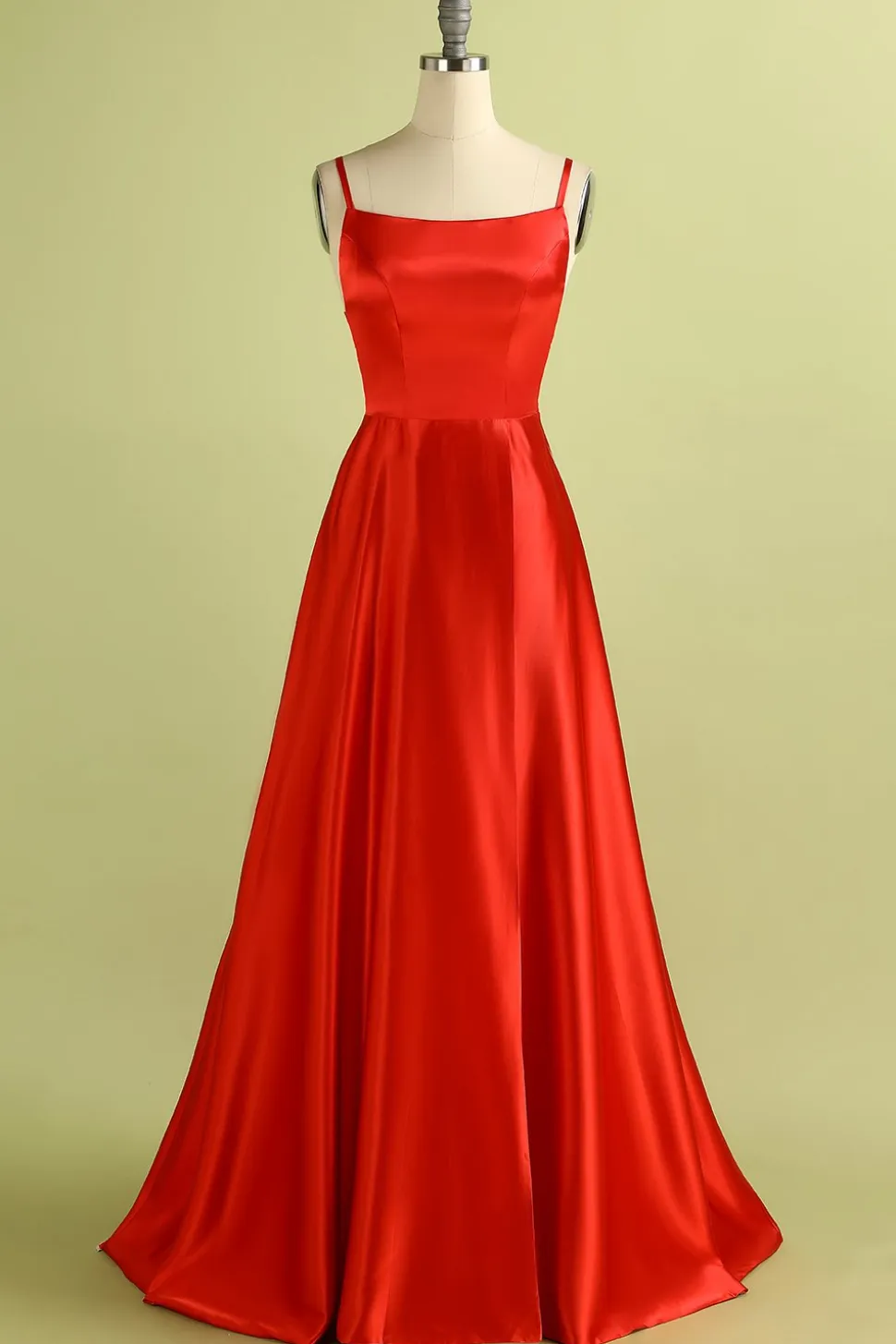 Vestido de cetim azul