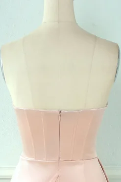 Vestido de coquetel de bodycon rosa sweetheart