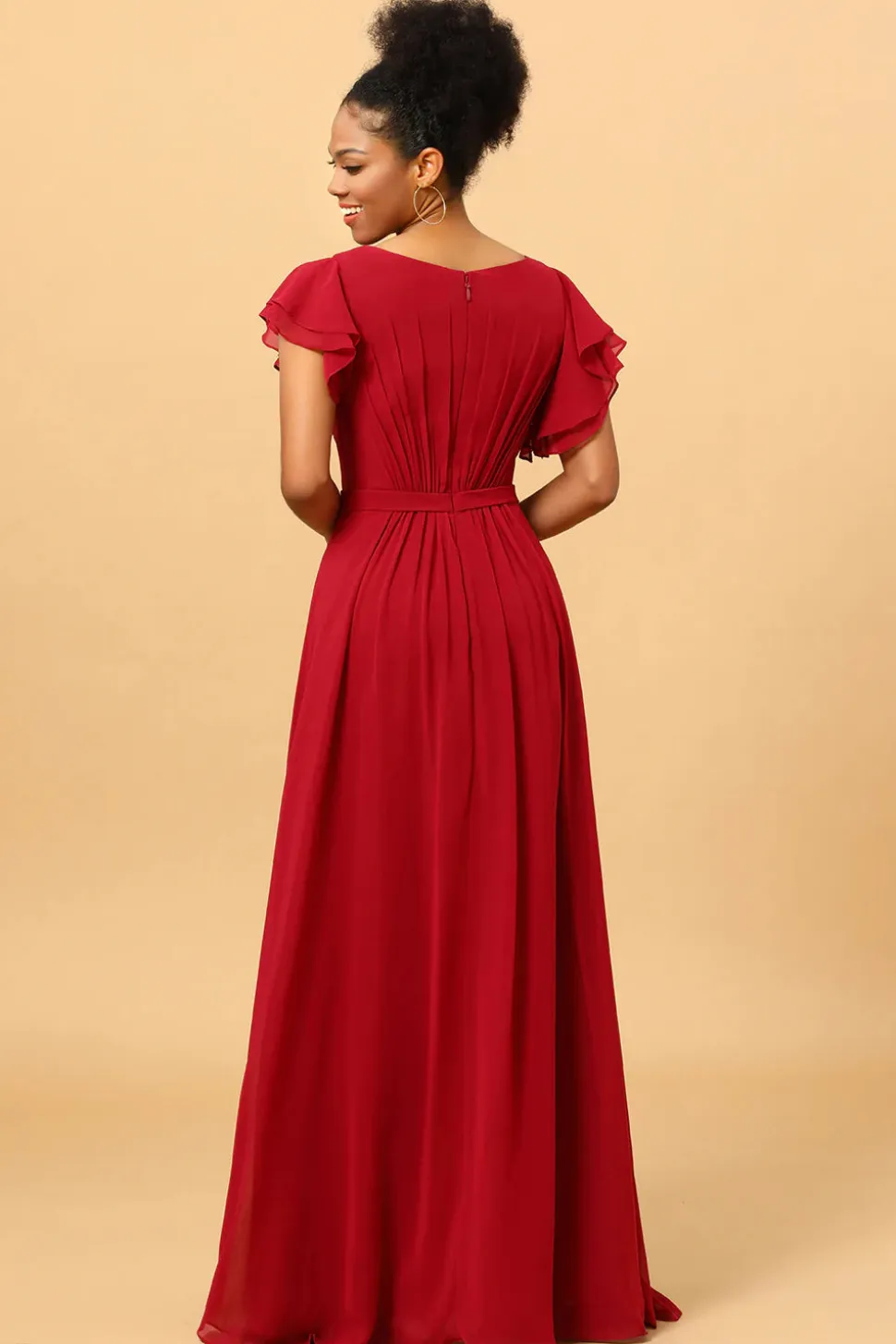 Vestido de Dama de Honra Borgonha