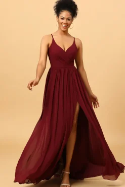 Vestido de Dama de Honra Borgonha