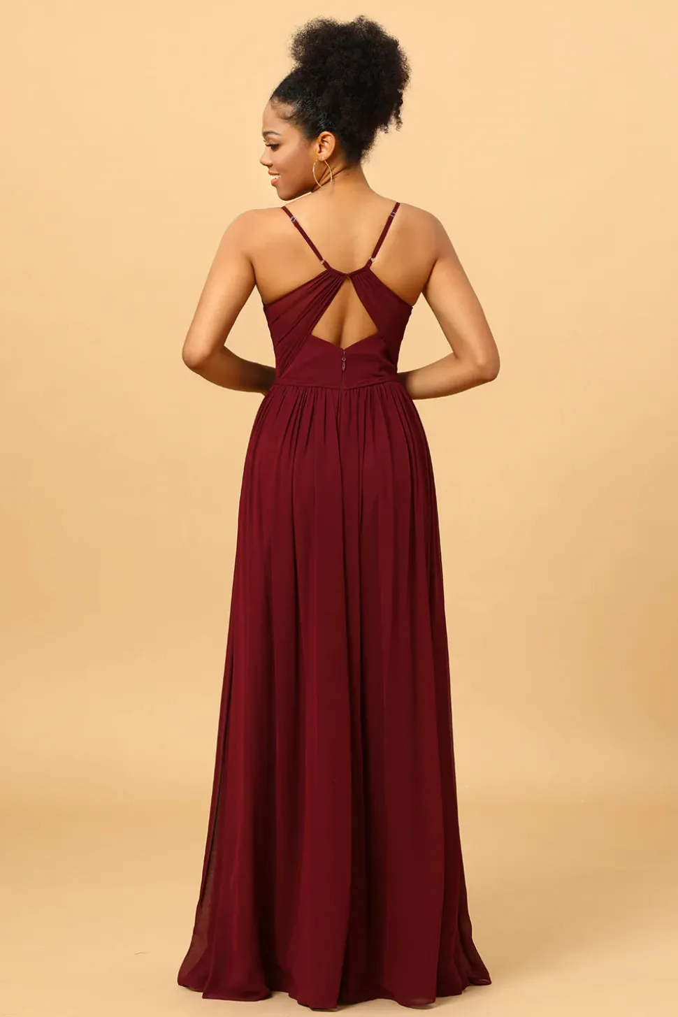 Vestido de Dama de Honra Borgonha