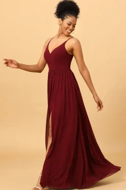 Vestido de Dama de Honra Borgonha