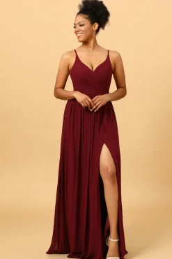 Vestido de Dama de Honra Borgonha