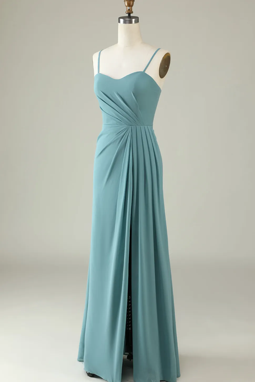 Vestido de Dama de Honra Chiffon Verde