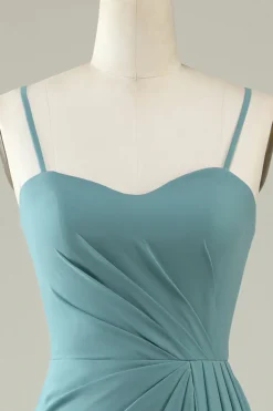 Vestido de Dama de Honra Chiffon Verde