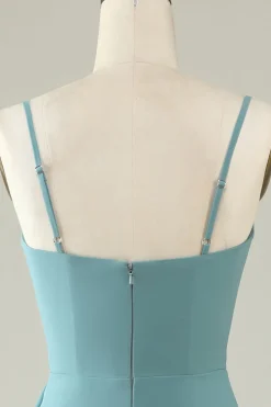 Vestido de Dama de Honra Chiffon Verde
