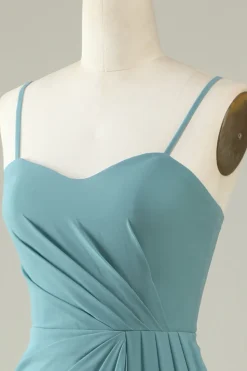 Vestido de Dama de Honra Chiffon Verde