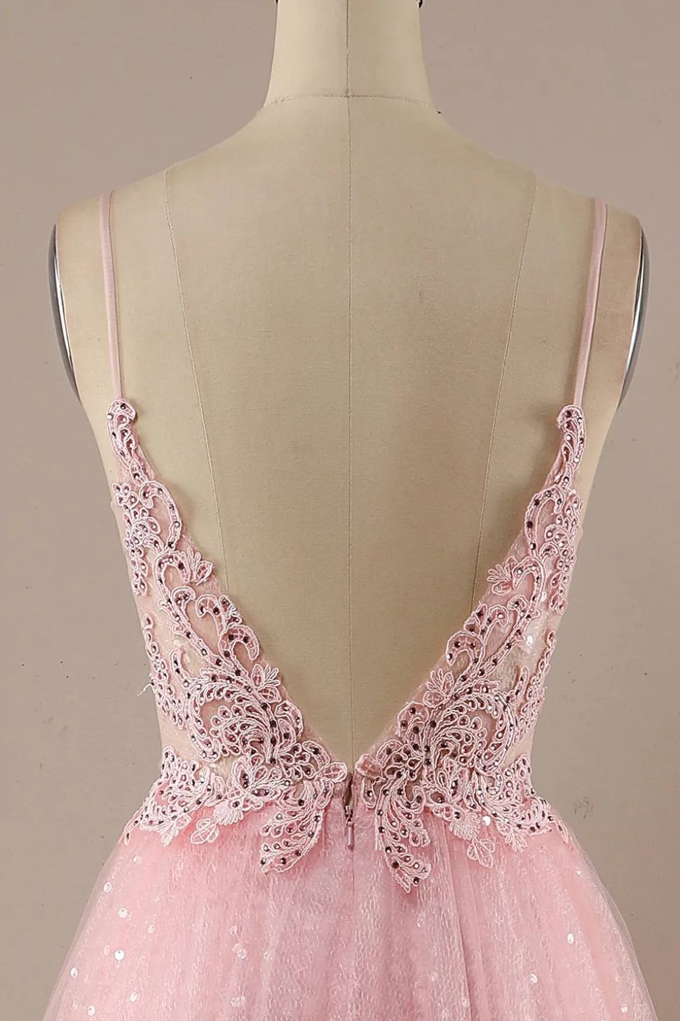 Vestido de festa de baile longo rosa