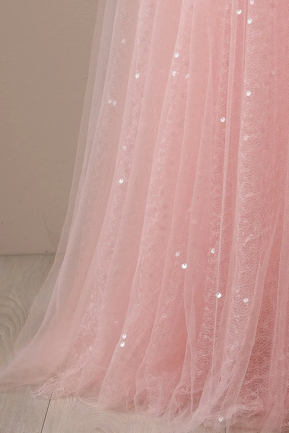 Vestido de festa de baile longo rosa