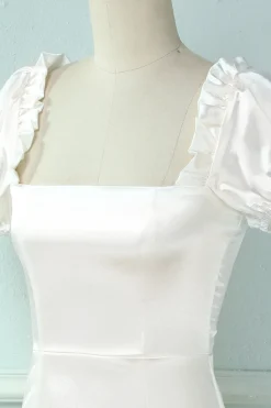 Vestido de festa de bodycon curto Branco
