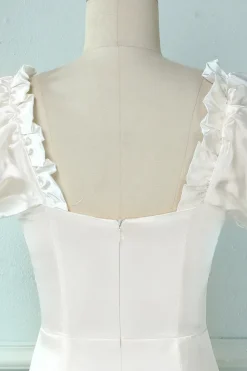 Vestido de festa de bodycon curto Branco