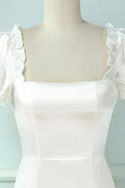 Vestido de festa de bodycon curto Branco