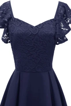 Vestido de festa de coquetel da Corão Do Namorado Borgonha