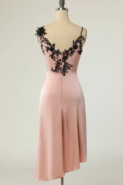 Vestido de festa de joelho nud de pescoço preto de baia preta