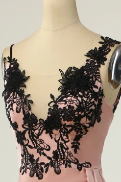 Vestido de festa de joelho nud de pescoço preto de baia preta