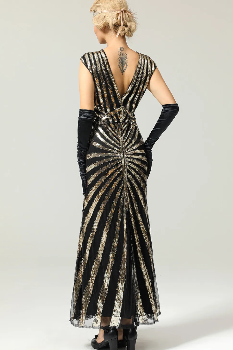 Vestido de flapper de Sereia Gatsby 1920