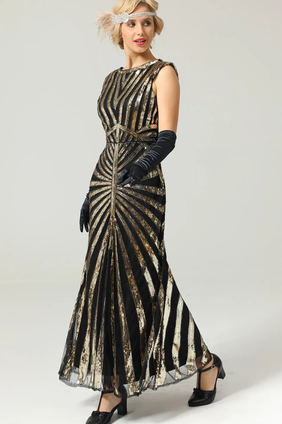 Vestido de flapper de Sereia Gatsby 1920