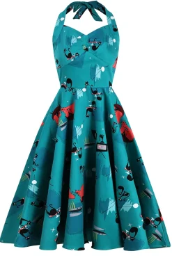 Vestido de Halloween de crânio preto