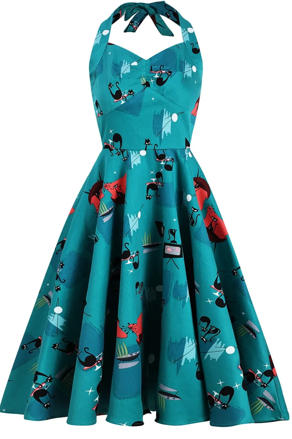 Vestido de Halloween de crânio preto