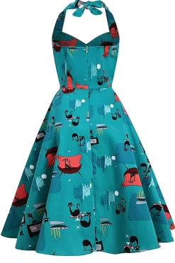 Vestido de Halloween de crânio preto