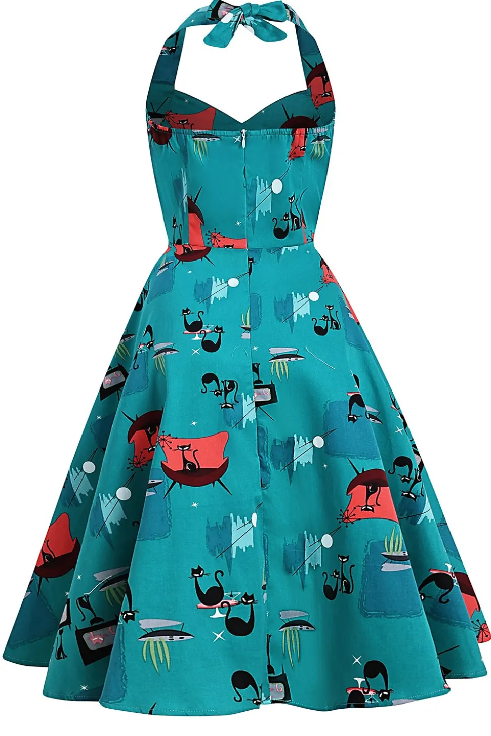 Vestido de Halloween de crânio preto