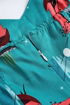 Vestido de Halloween de crânio preto