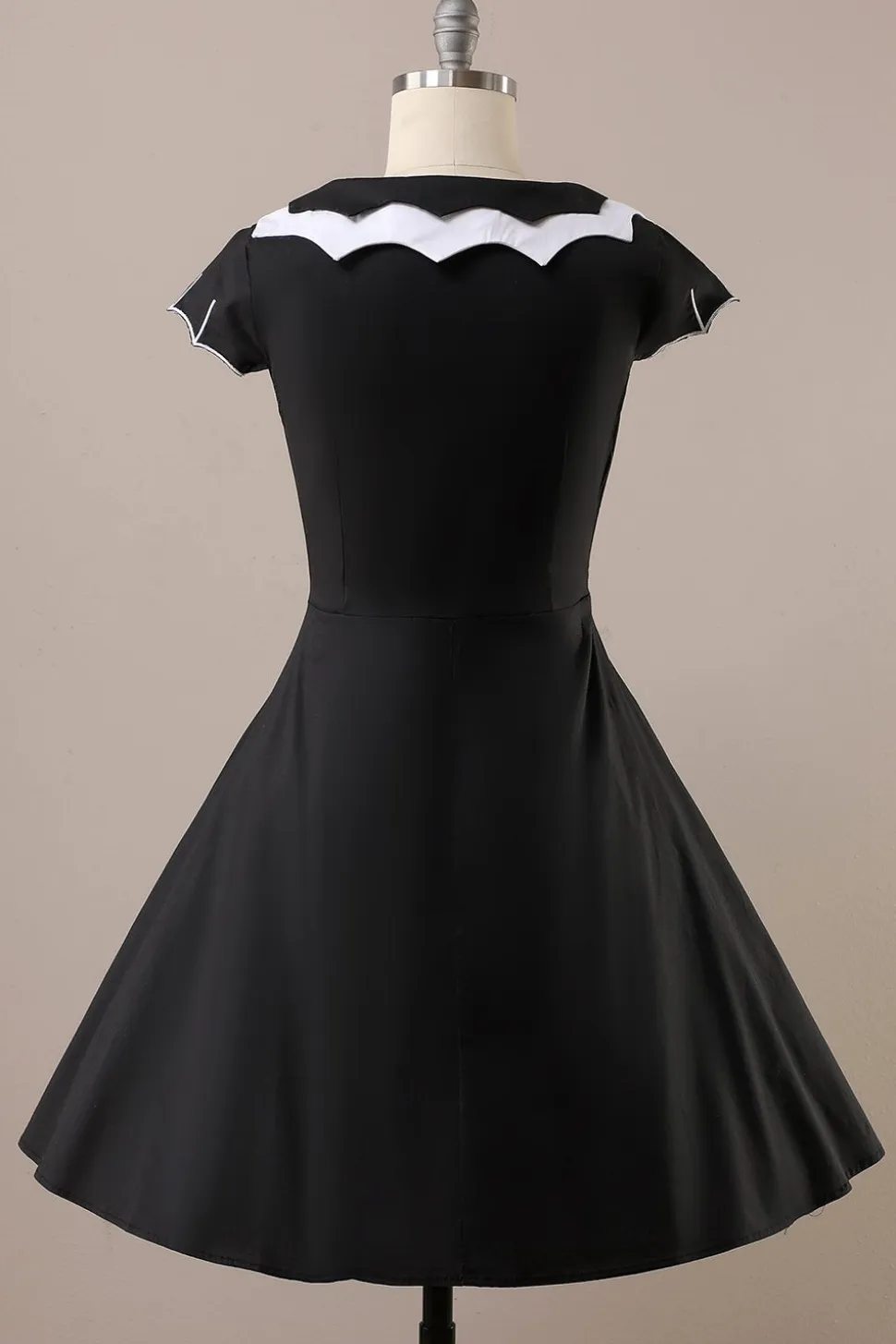 Vestido de impressão de morcego de Halloween