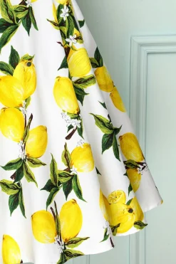 Vestido de limão dos anos 50