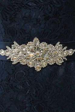 Vestido de mãe de renda da marinha