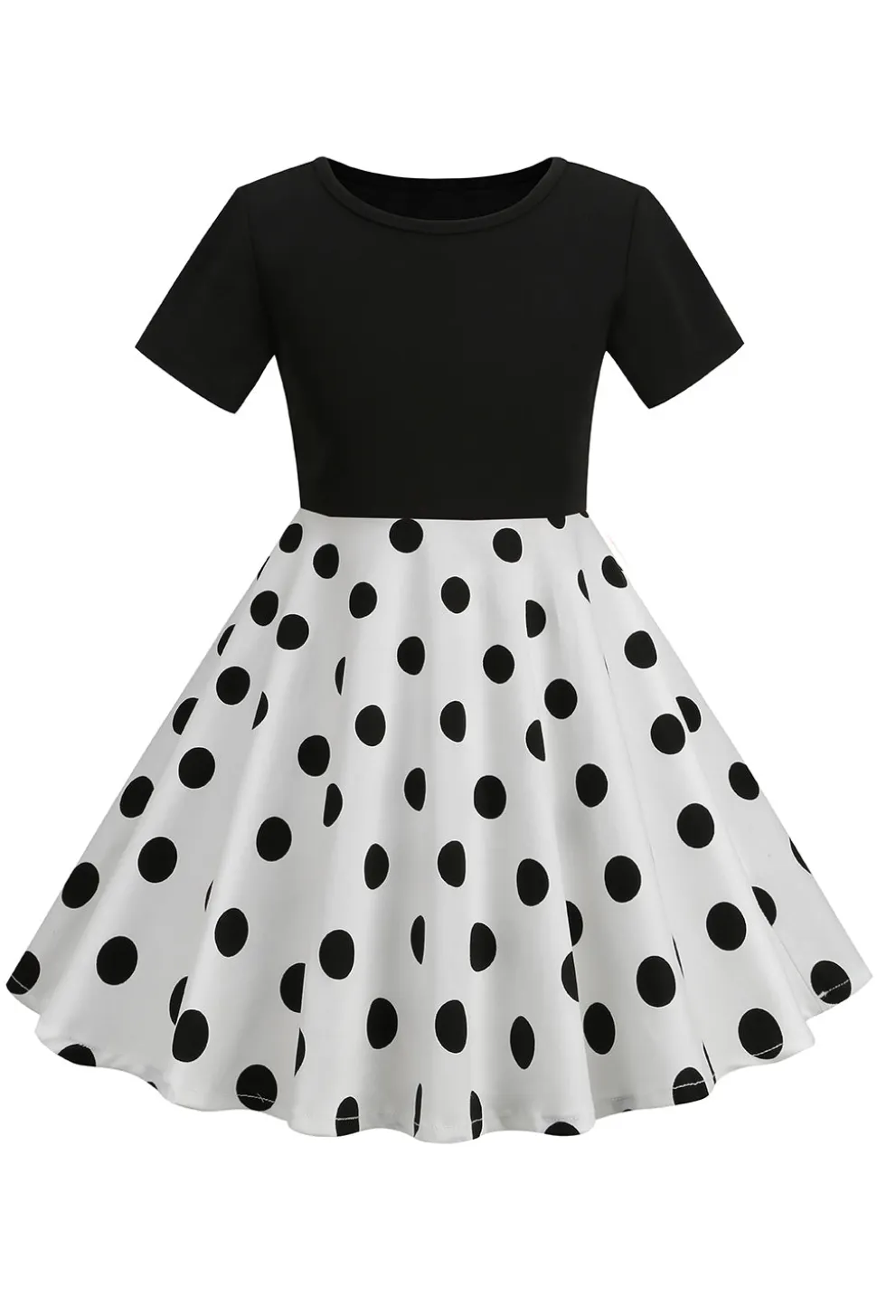 Vestido de Meninas Brancas Com Mangas Curtas