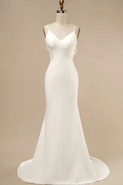 Vestido de noiva da sereia Boho com folhos