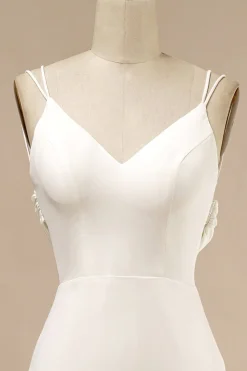 Vestido de noiva da sereia Boho com folhos