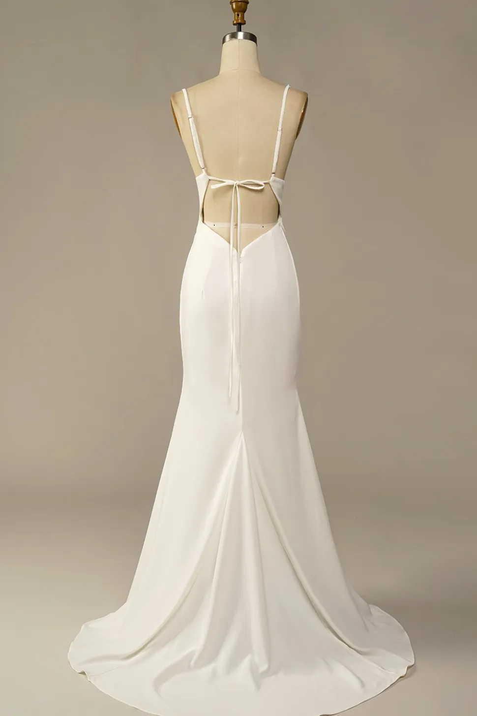 Vestido de noiva longo sereia branca