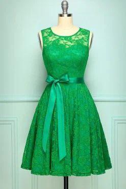 Vestido de renda verde