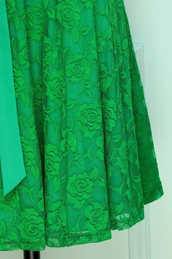 Vestido de renda verde