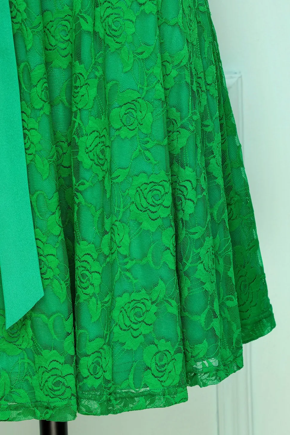 Vestido de renda verde