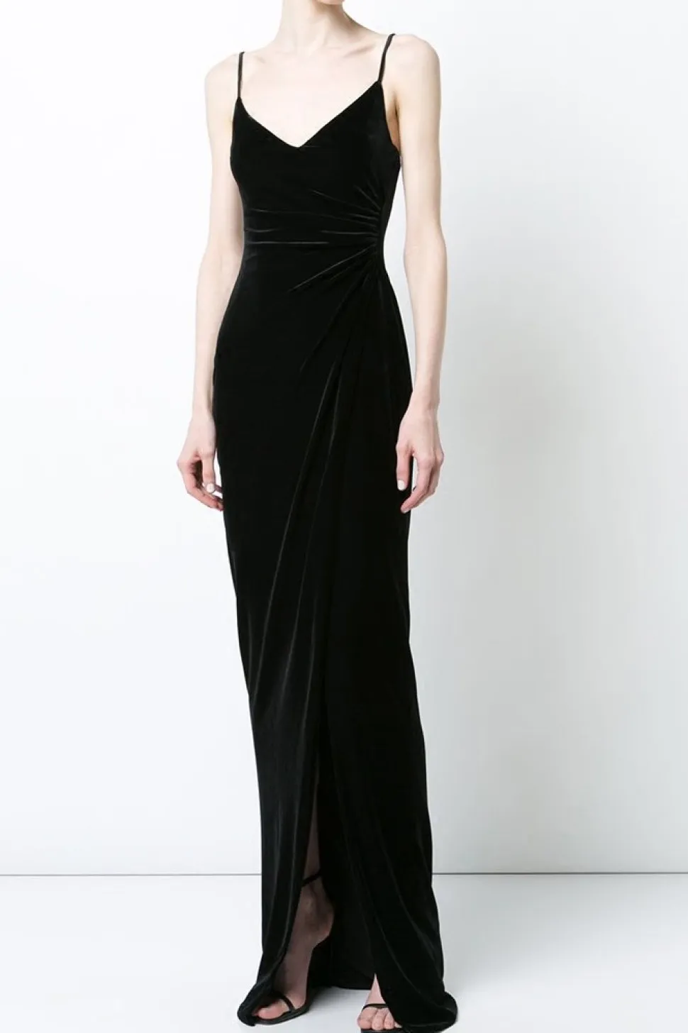 Vestido de veludo preto