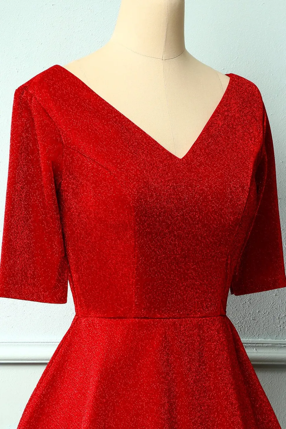 Vestido de veludo vermelho