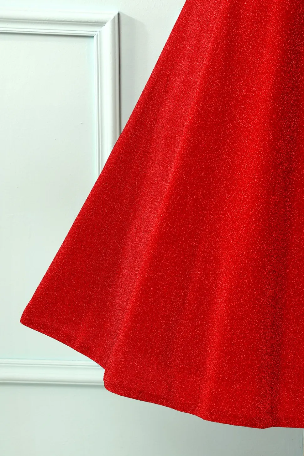 Vestido de veludo vermelho
