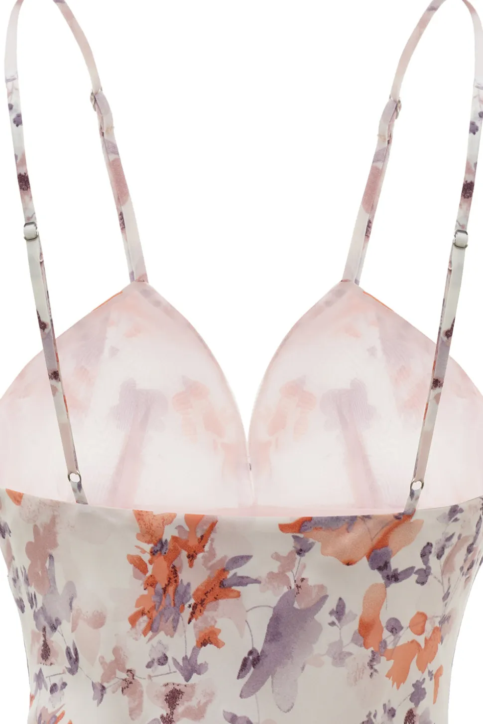 Vestido de verão de impressão de flor roxa branca