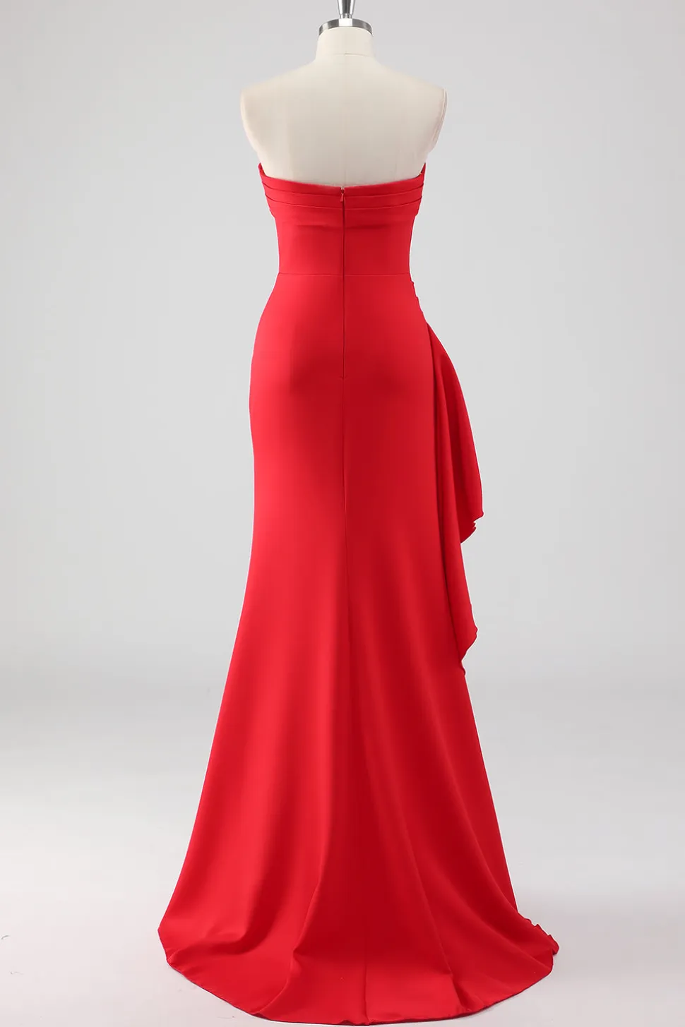 Vestido formal da bainha vermelha com fenda