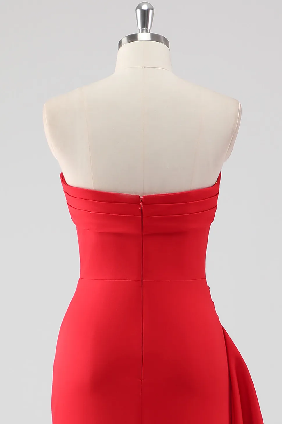Vestido formal da bainha vermelha com fenda