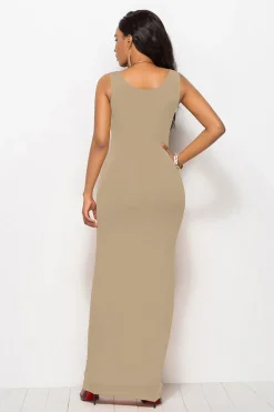 Vestido longo casual preto
