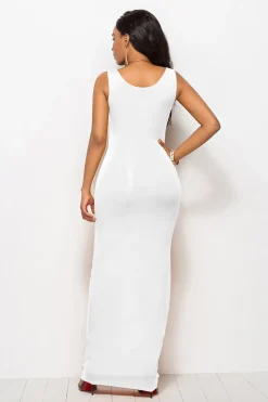 Vestido longo casual preto