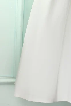 Vestido Midi com tiras de espaguete branco