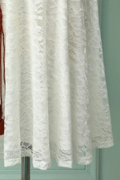 Vestido Midi de Renda Branca