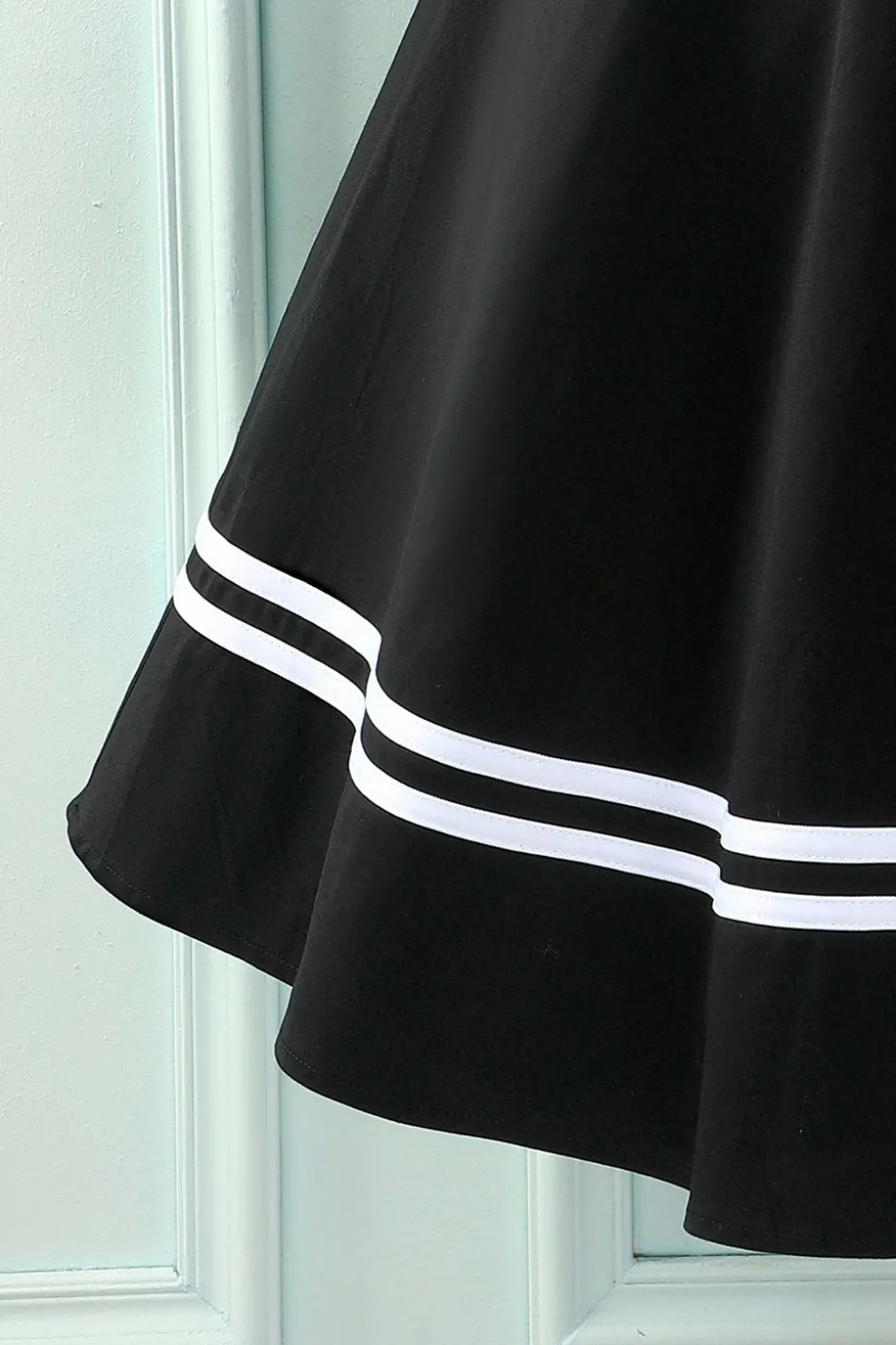 Vestido preto dos anos 50 Rockabilly Pin Up