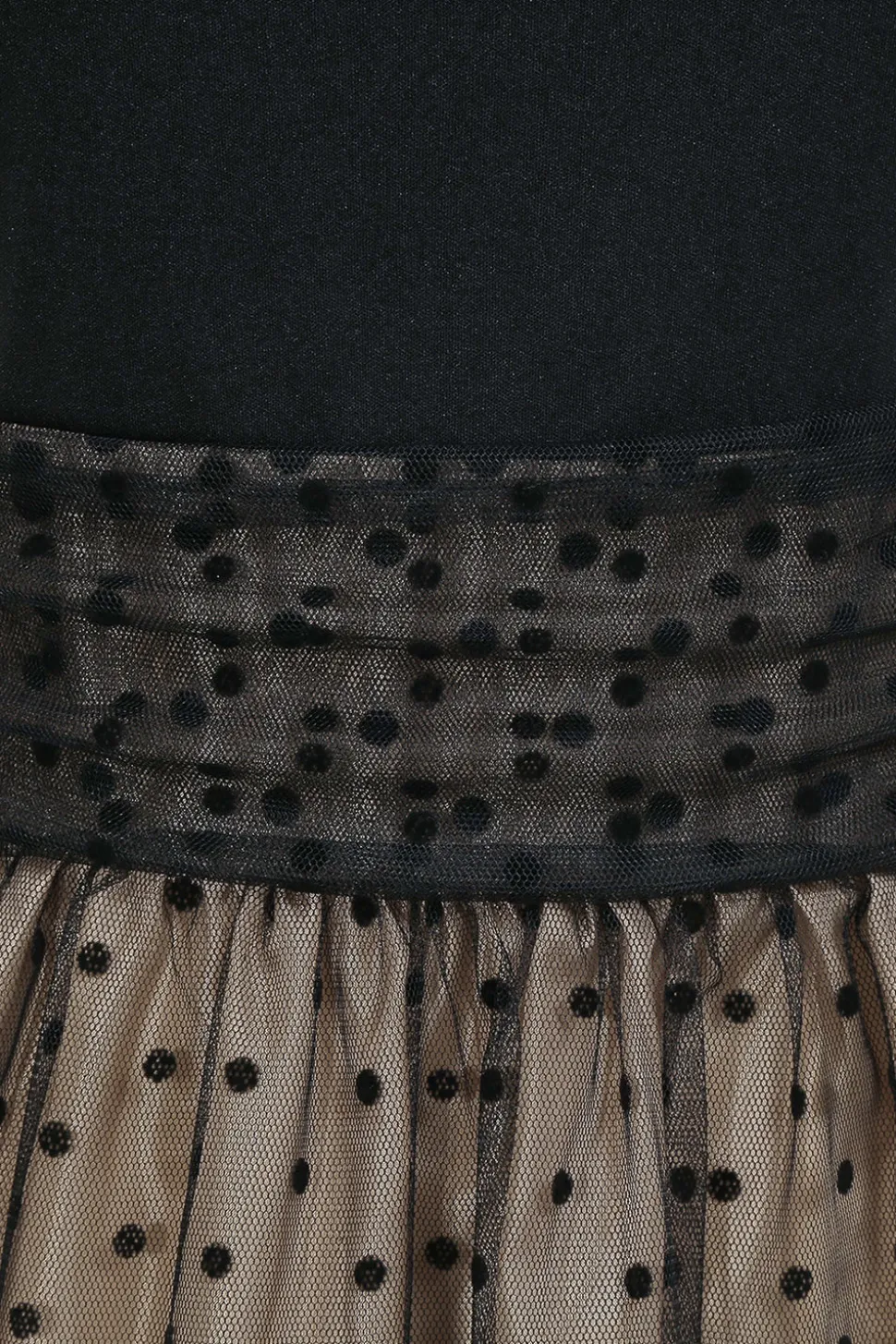 Vestido preto polka dots vintage 1950