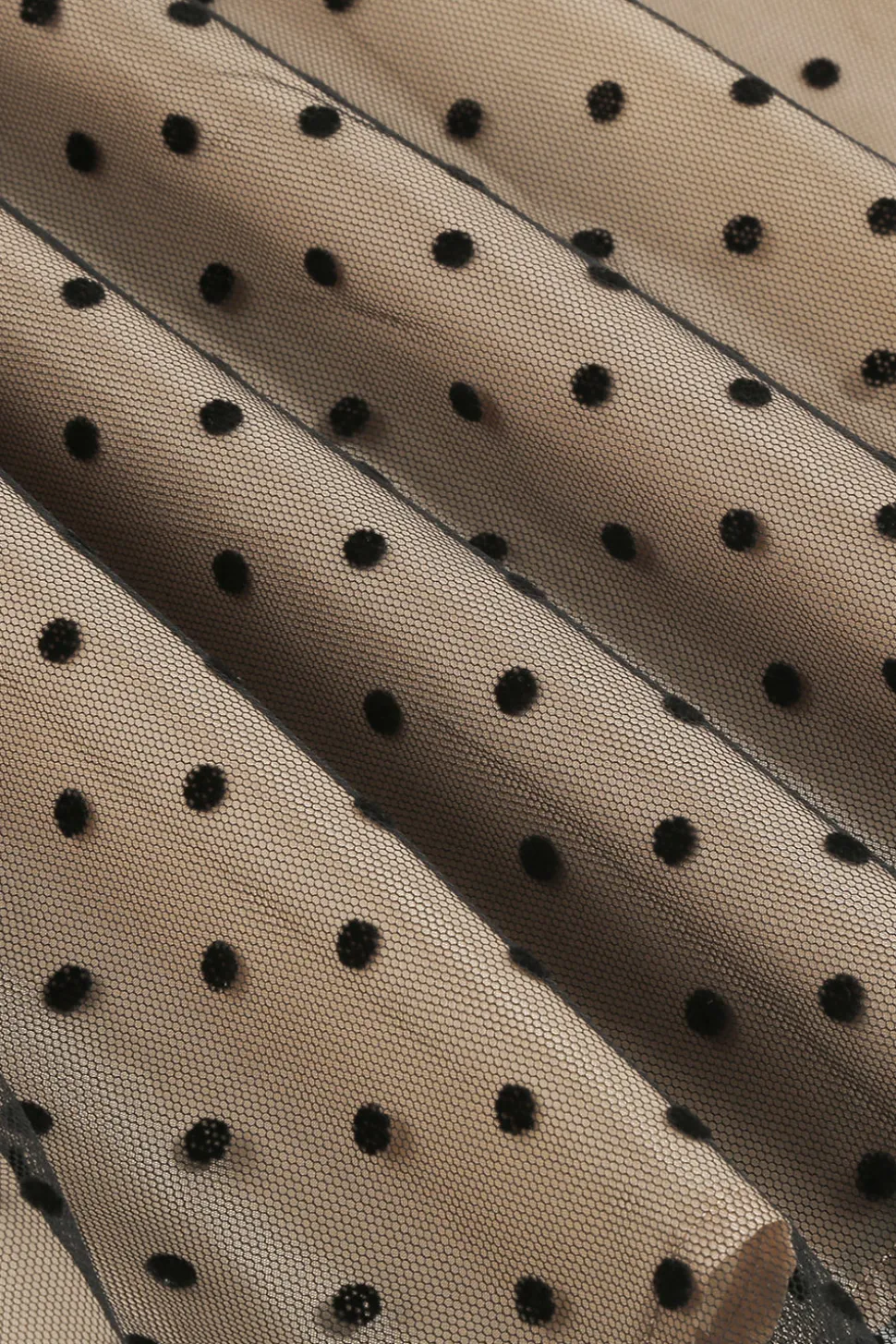 Vestido preto polka dots vintage 1950